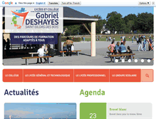 Tablet Screenshot of gabriel-deshayes.org